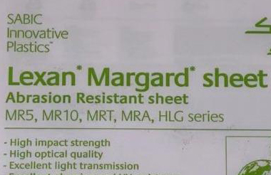 Lexan Margard MR5E - 1000 x 785 mm, tl. 5mm